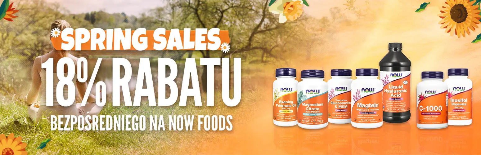 18% Rabatu na Now Foods
