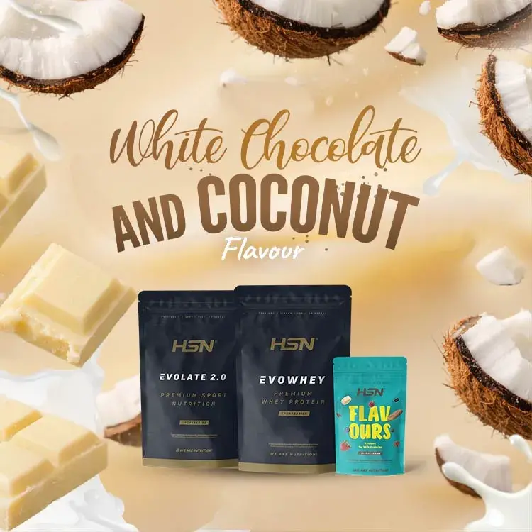 Taste our flavour White Chocolate and Coconut