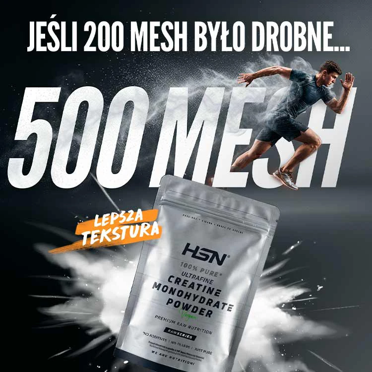 Ultradrobnoziarnisty Monohydrat Kreatyny w Proszku (500 mesh) HSN