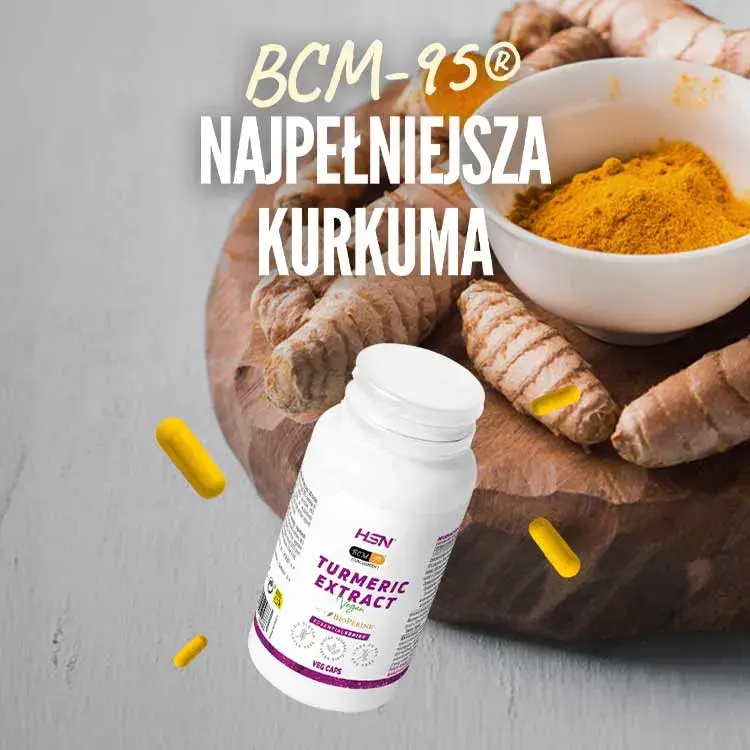 Ekstrakt z Kurkumy (25:1) 500 mg (BCM-95®) + BioPerine®