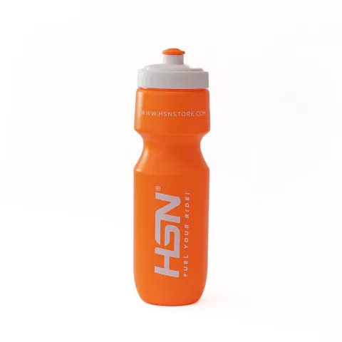 BIDON ROWEROWY HSN 700 ml 'FUEL YOUR RIDE' POMARAŃCZOWY-BIAŁY