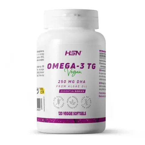 DHA vegan 250mg omega-3 TG seaweed oil - 120 veggie softgels