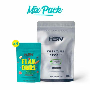 KREATYNA EXCELL (100% Creapure®) W PROSZKU + DODATKI SMAKOWE - MIX ZESTAW