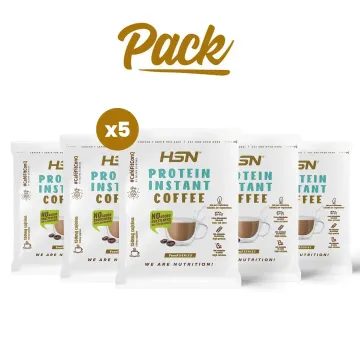 PACK 5 SINGLE SERVING PROTEIN INSTANT COFFEE NO SWEETENERS #CaféFitConQ