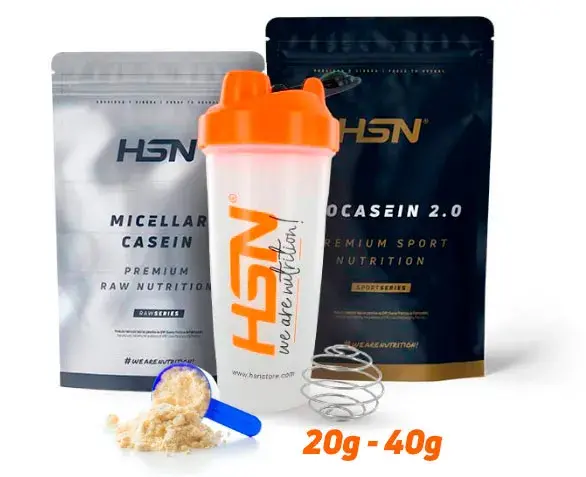 Amount of casein Amount of casein