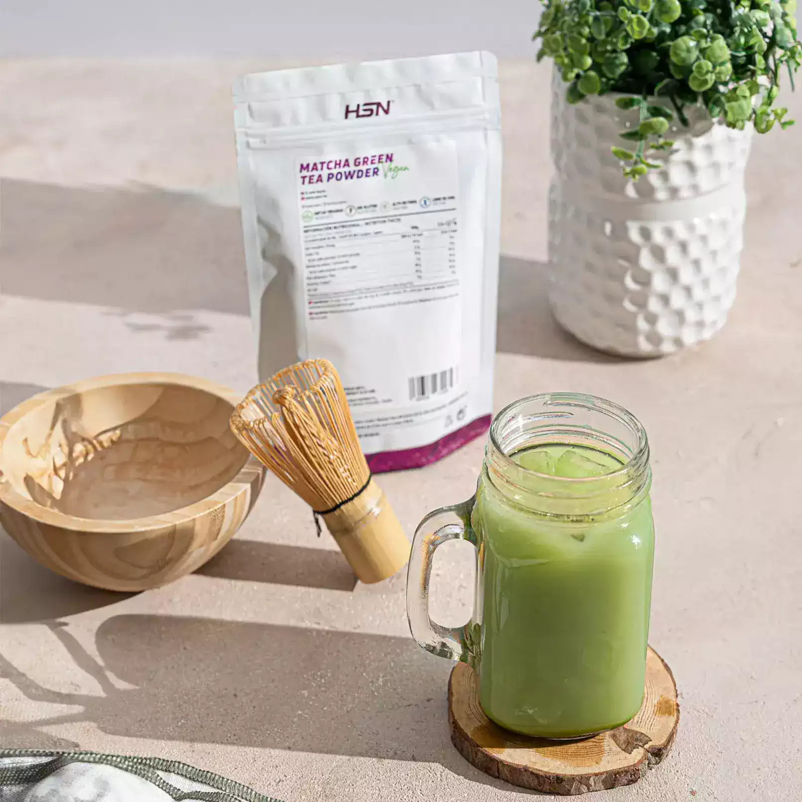 Sproszkowana zielona herbata matcha bez dodatków Sproszkowana zielona herbata matcha bez dodatków